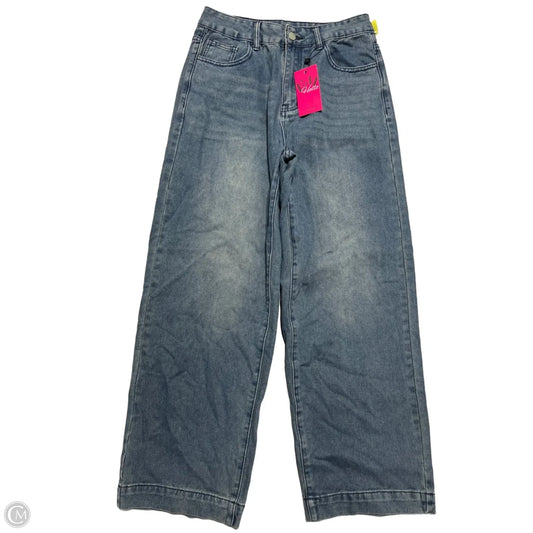 Jeans Wide Leg By Cme In Blue Denim, Size: 4