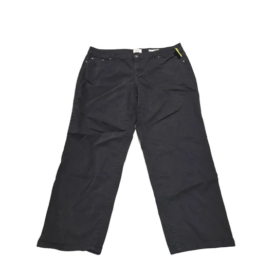 Jeans Straight By Just My Size In Black Denim, Size: 22