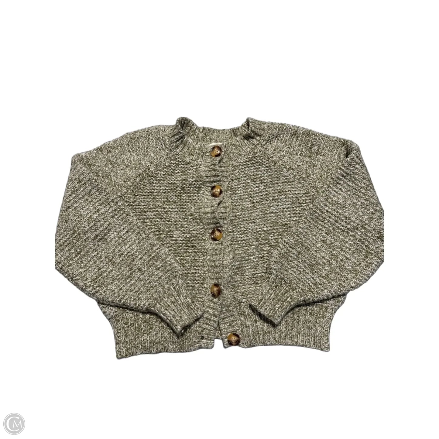 Sweater Cardigan By Universal Thread In Green, Size: L
