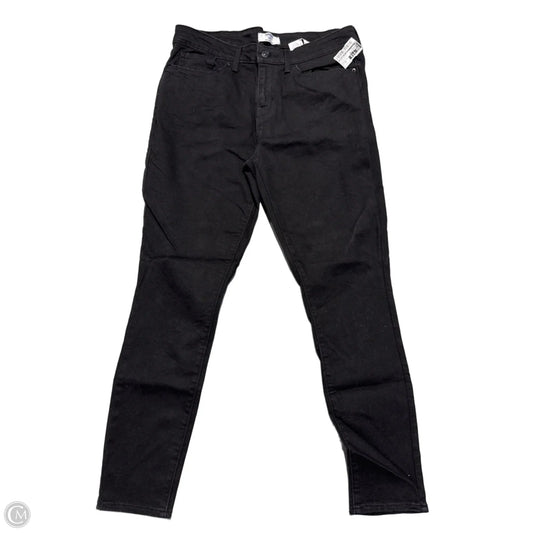 Jeans Skinny By Denizen By Levis In Black Denim, Size: 12