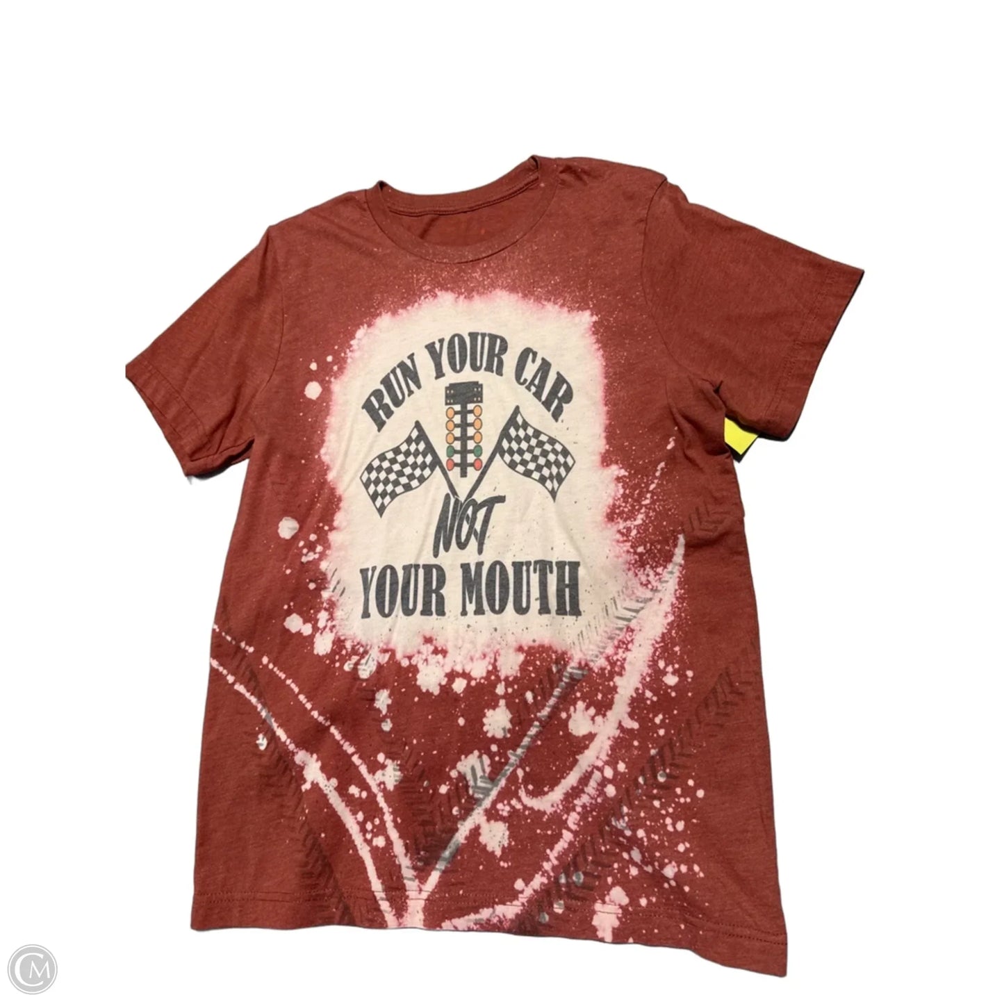 Top Short Sleeve Basic By Cmf In Brown, Size: M