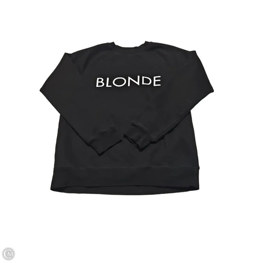 Sweatshirt Crewneck By Cmb In Black, Size: M