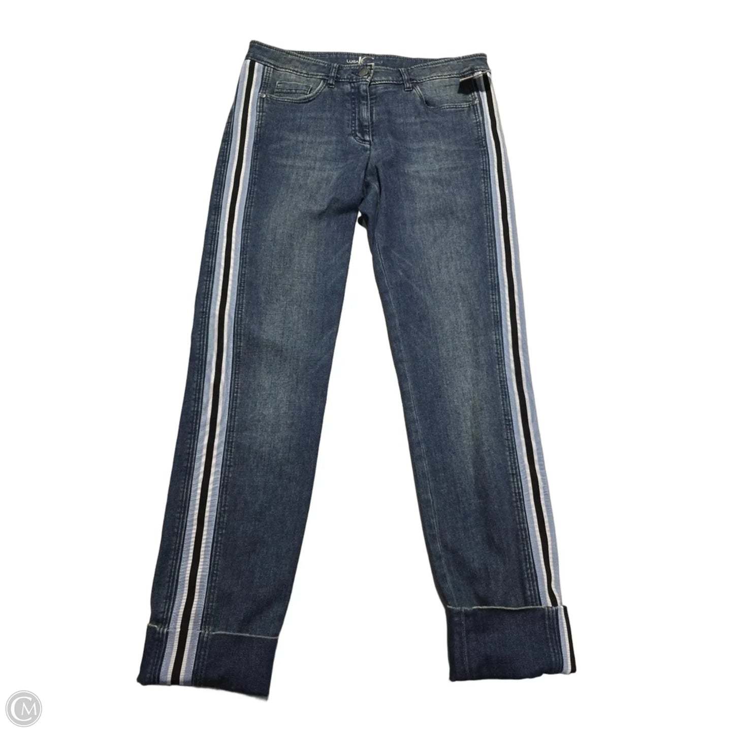 Jeans Straight By Cmb In Blue Denim, Size: 8
