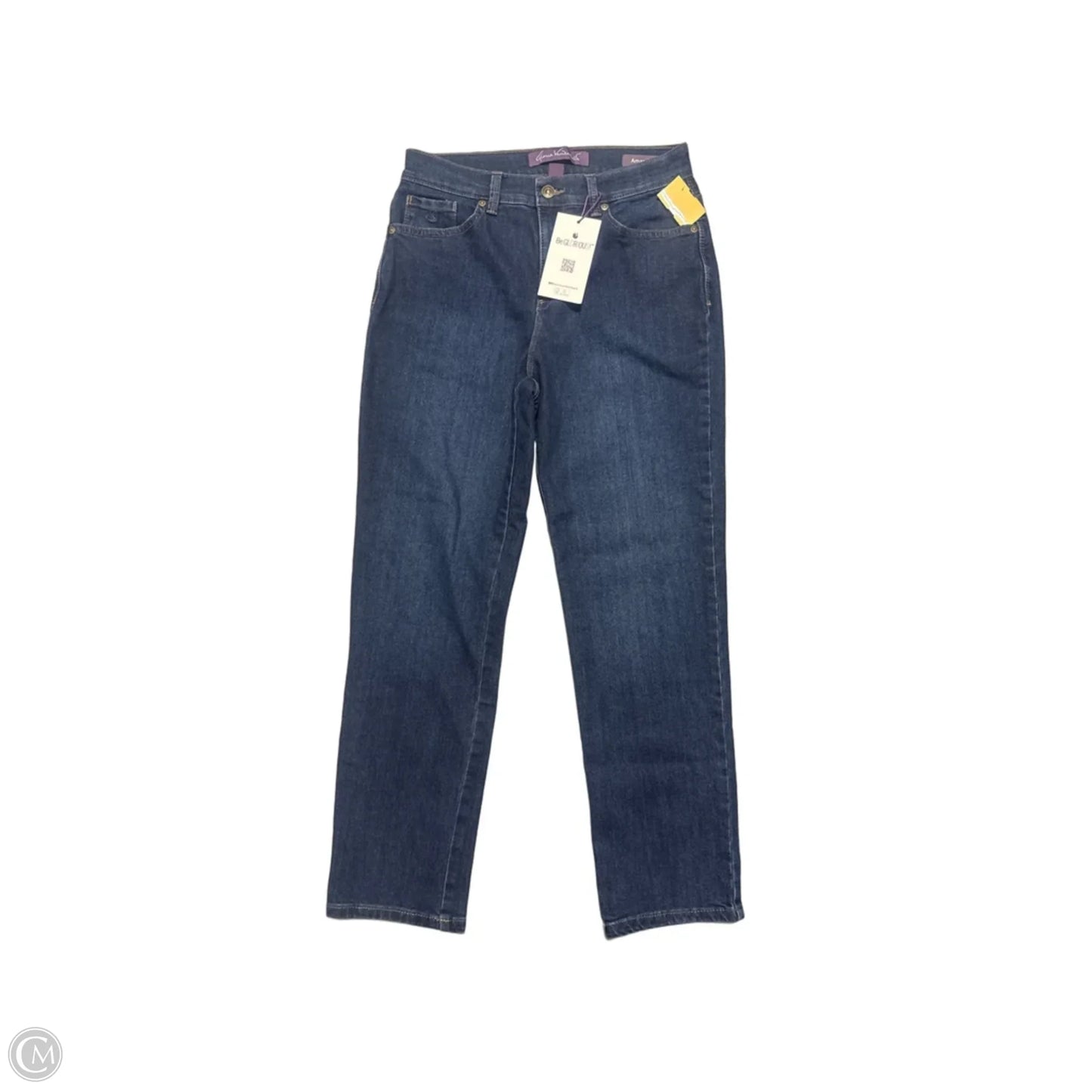 Jeans Straight By Gloria Vanderbilt In Blue Denim, Size: 8p
