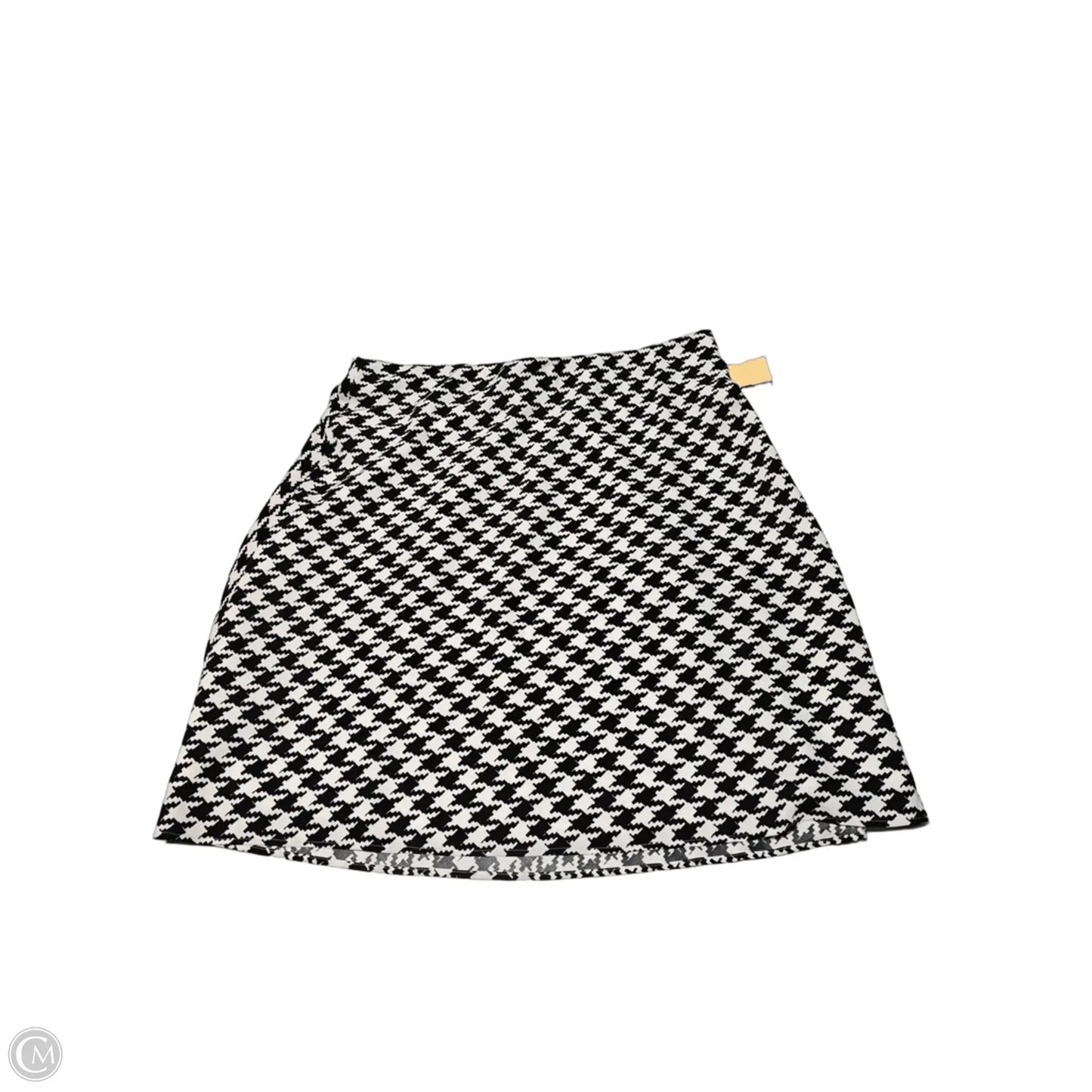 Skirt Mini & Short By Ann Taylor In Black & White, Size: Lp