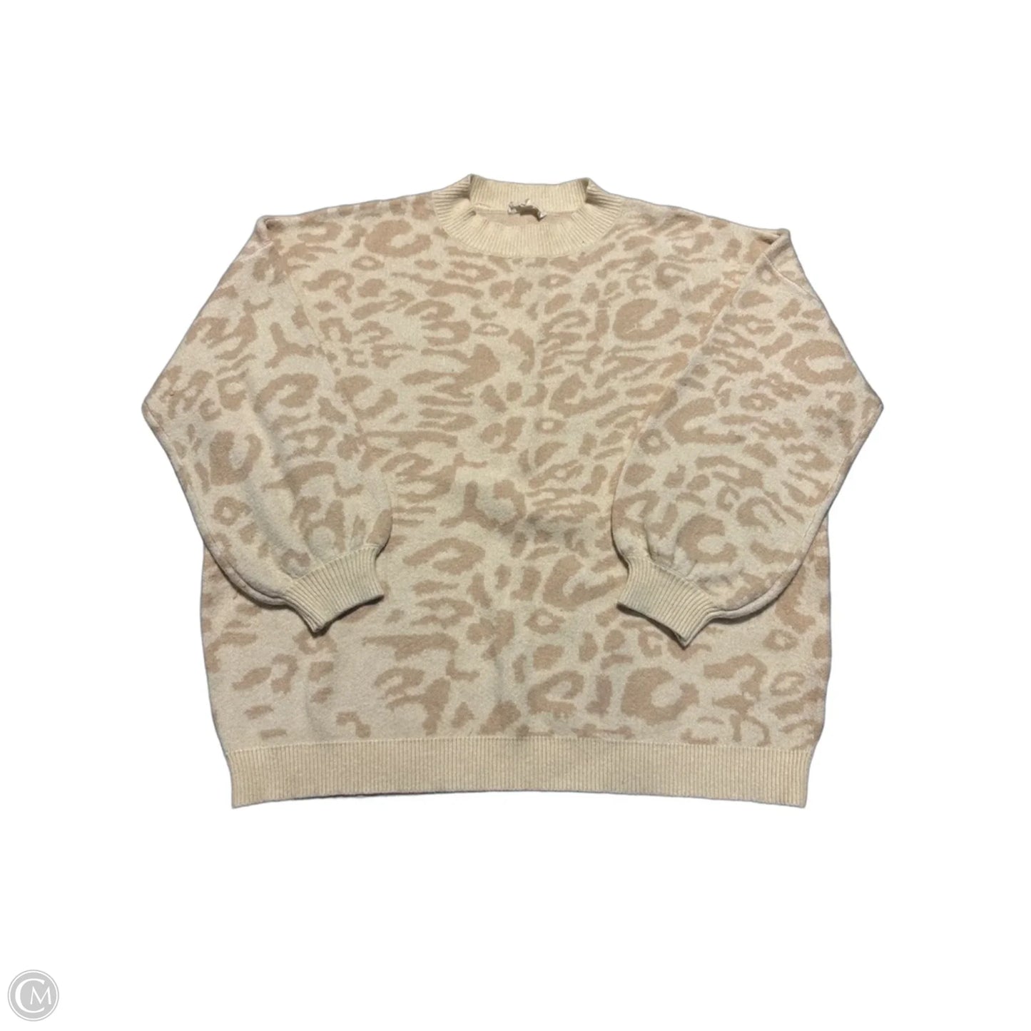 Sweater By Cme In Cream, Size: L