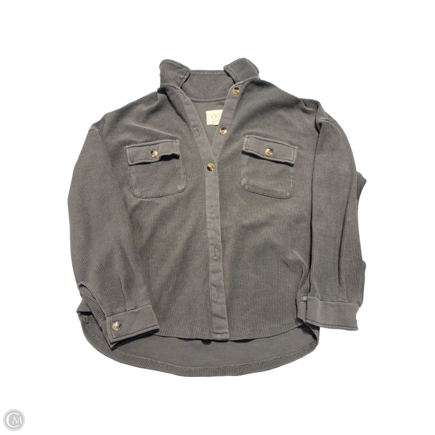 Top Long Sleeve By Thread And Supply In Grey, Size: S