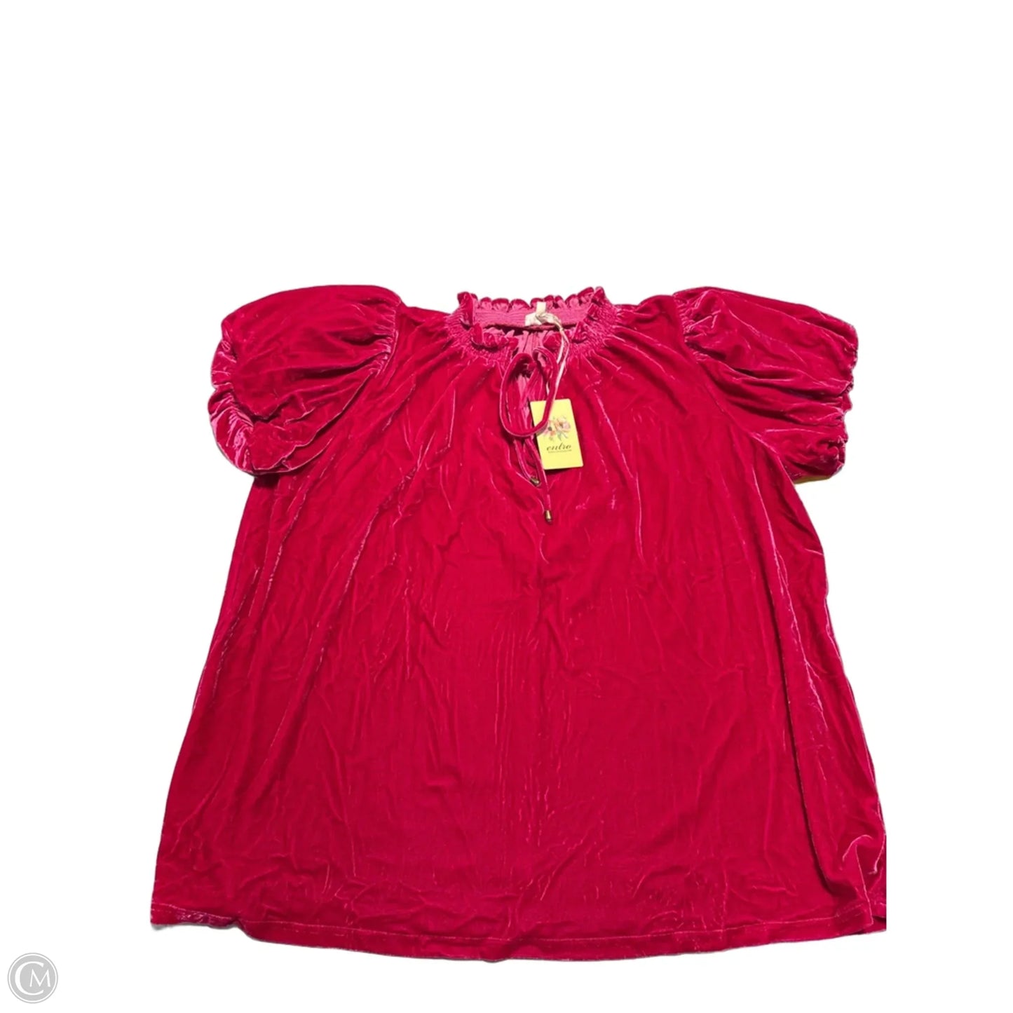 Top Short Sleeve By Entro In Pink, Size: Xl