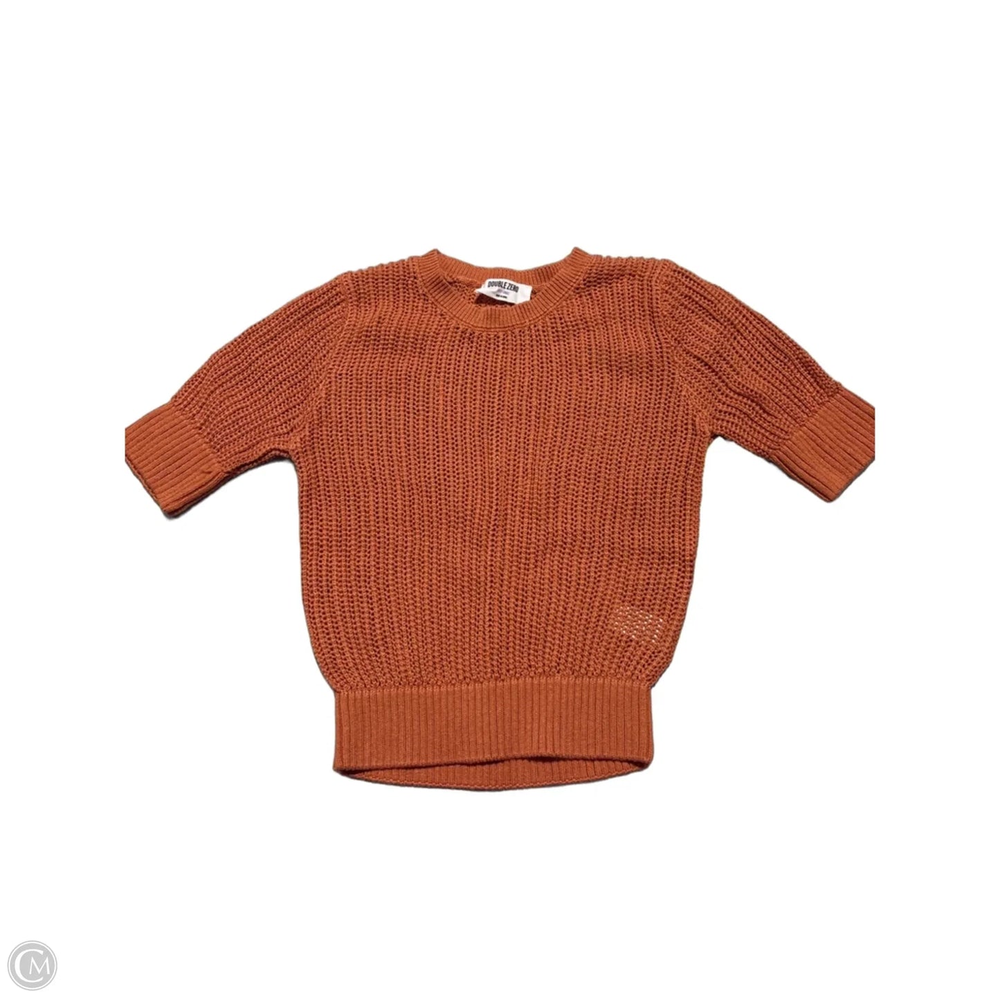 Top Short Sleeve By Double Zero In Brown, Size: S