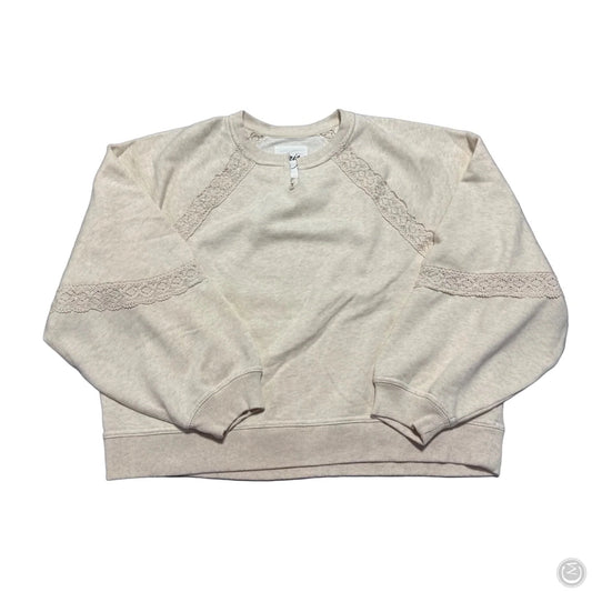 Sweatshirt Crewneck By Aerie In Cream, Size: M
