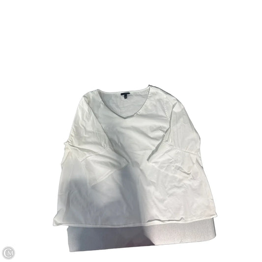 Top 3/4 Sleeve By Lane Bryant In White, Size: 3x