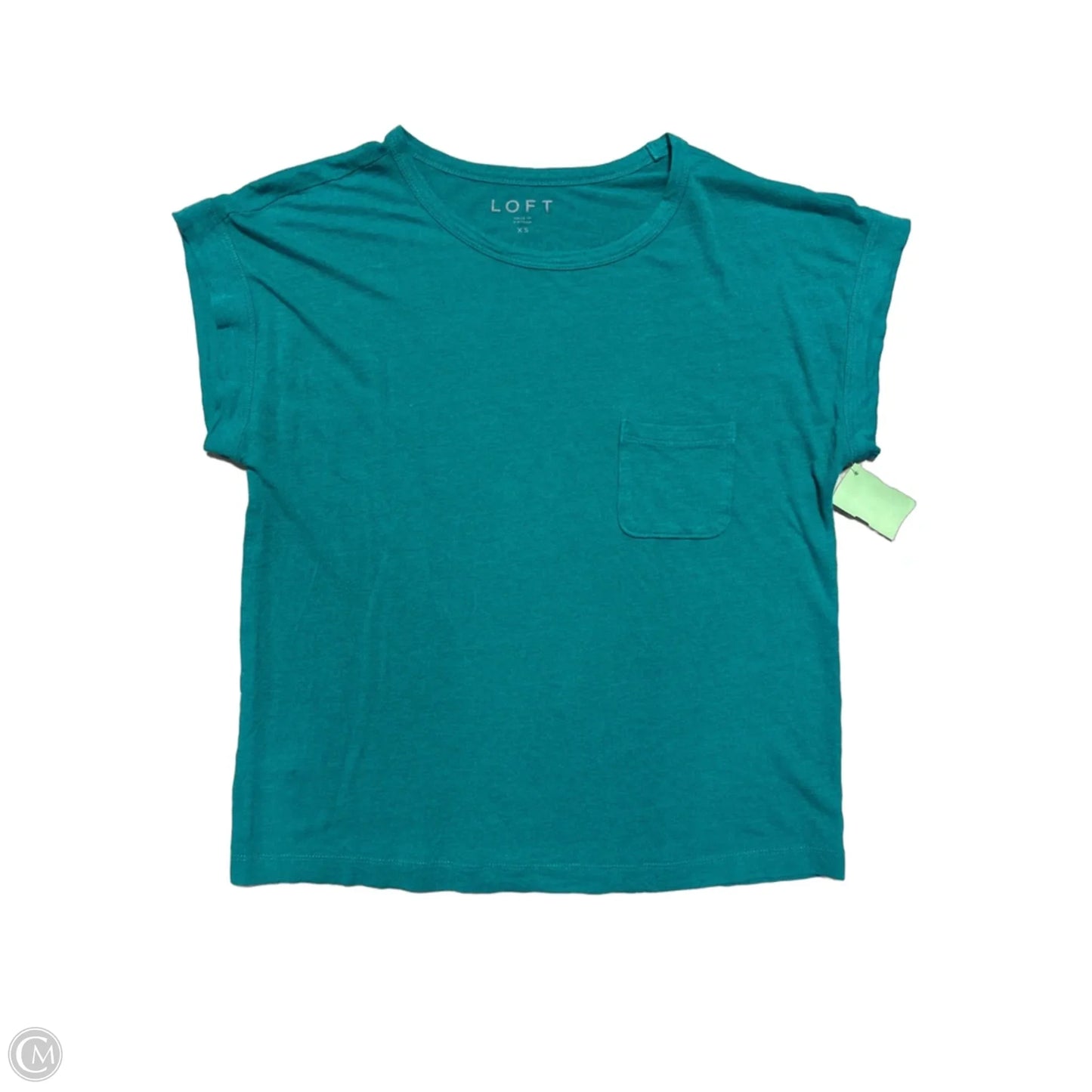 Top Sleeveless By Loft In Teal, Size: Xs