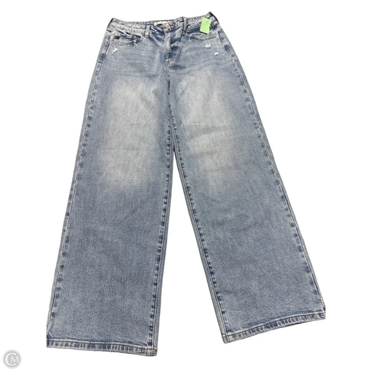 Jeans Wide Leg By Kancan In Blue Denim, Size: 8