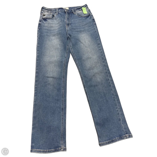 Jeans Flared By Kancan In Blue Denim, Size: 8