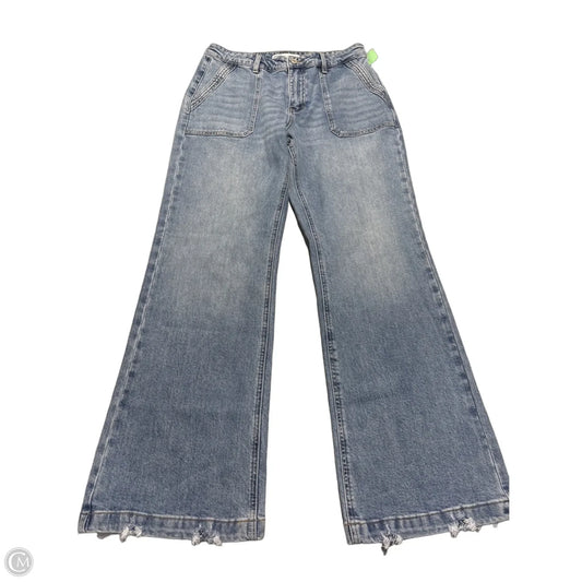 Jeans Flared By Kancan In Blue Denim, Size: 8