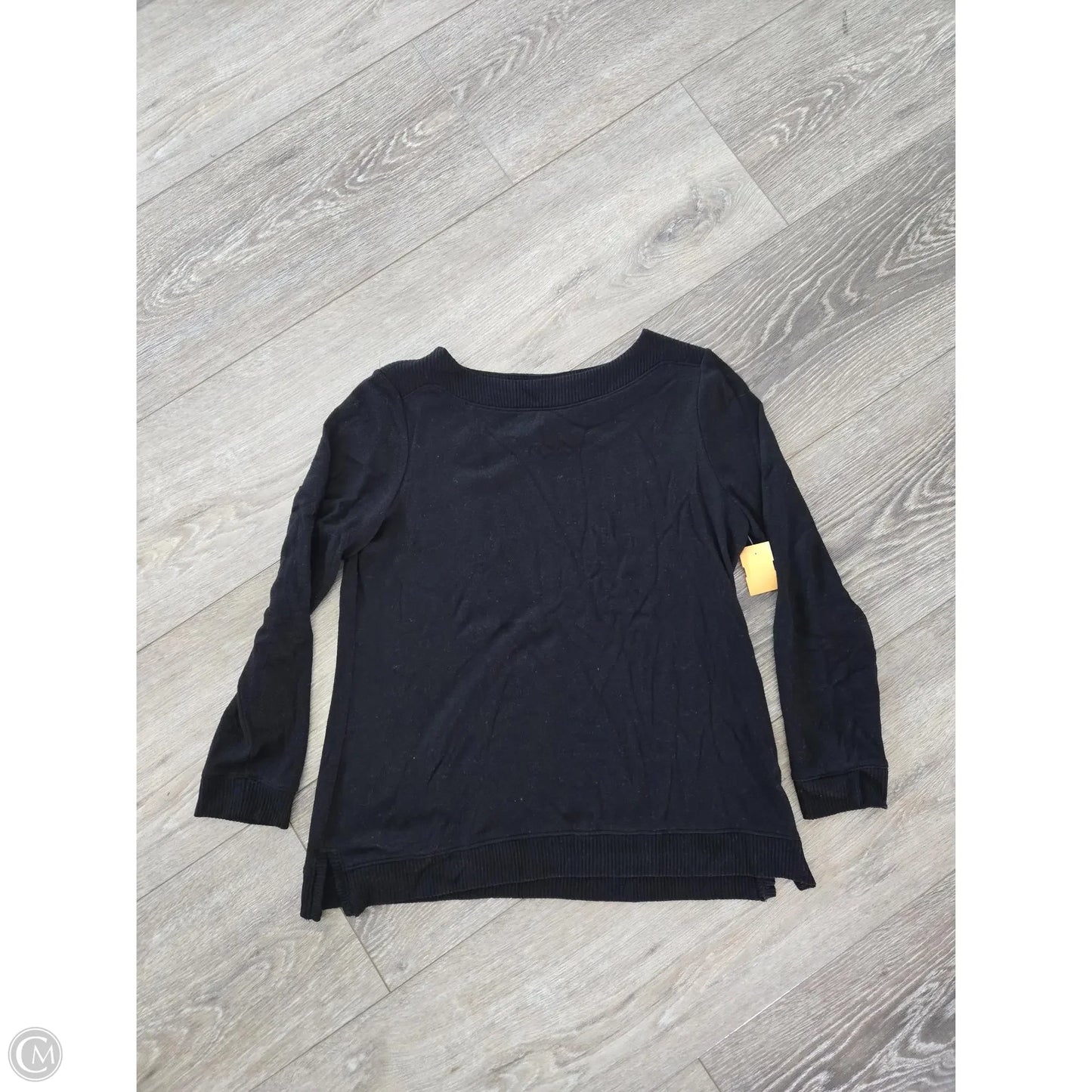 Top Long Sleeve By Chicos In Black, Size: M