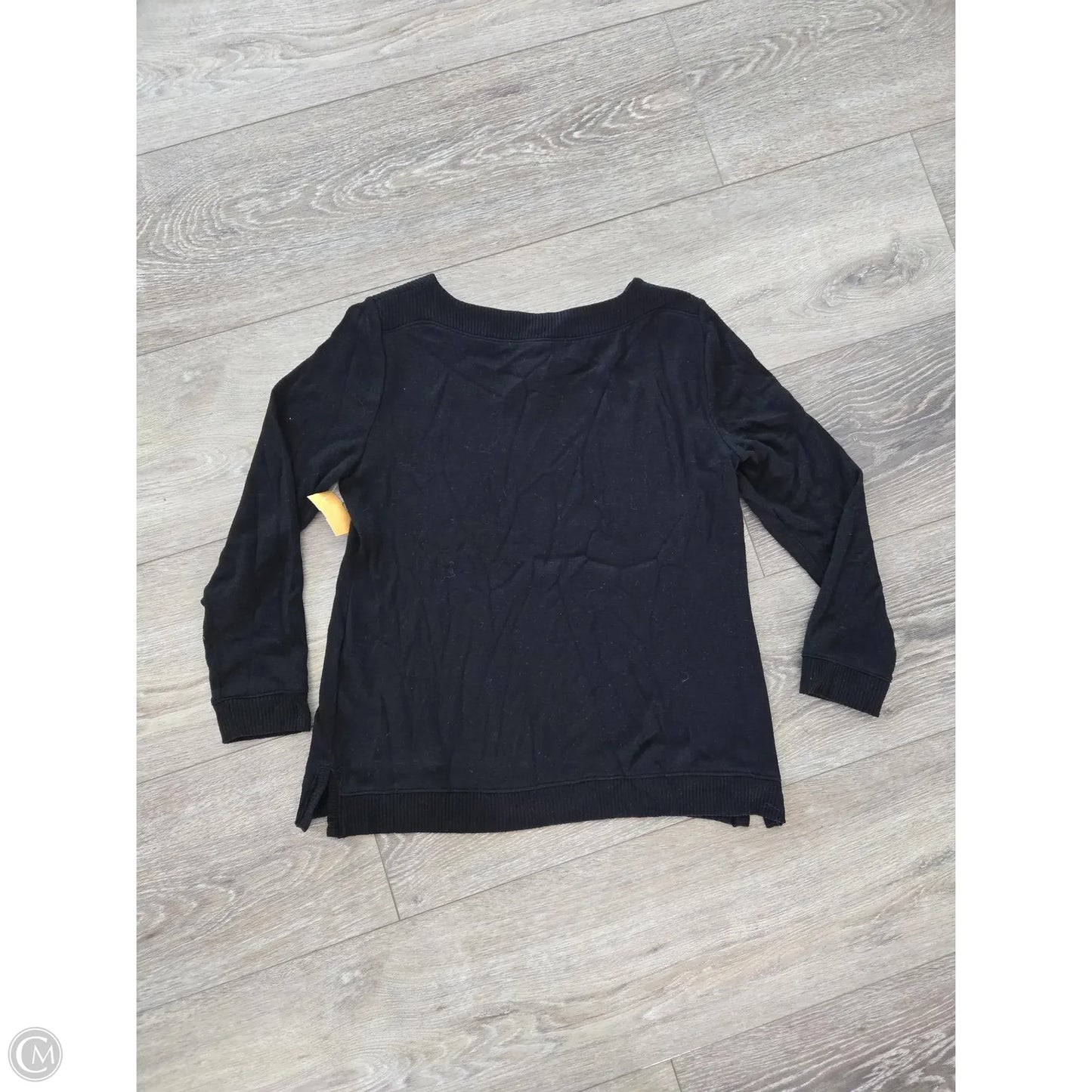 Top Long Sleeve By Chicos In Black, Size: M