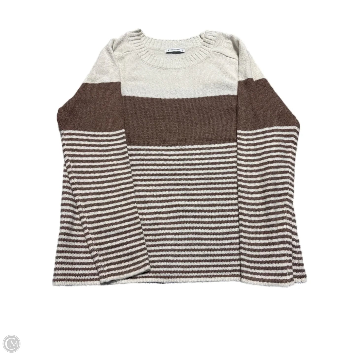 Sweater By Staccato In Striped Pattern, Size: L