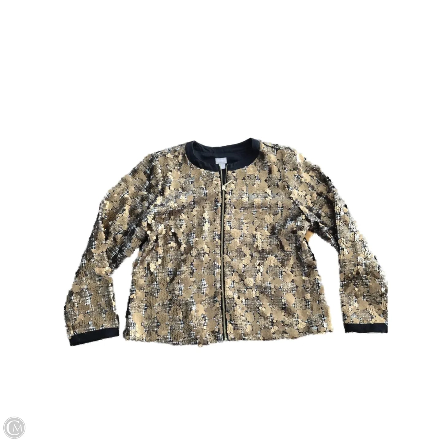 Jacket Other By Chicos In Gold, Size: L