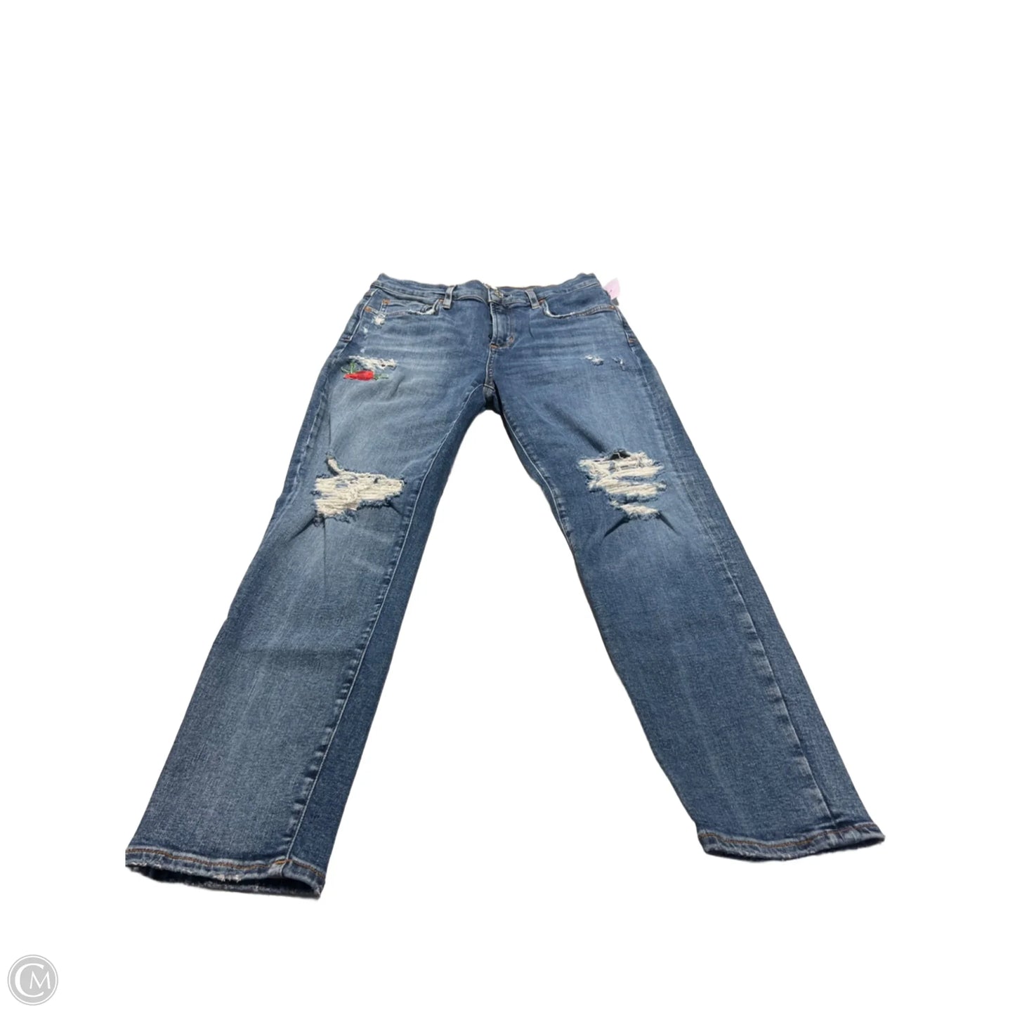 Jeans Skinny By Agolde In Blue Denim, Size: 8