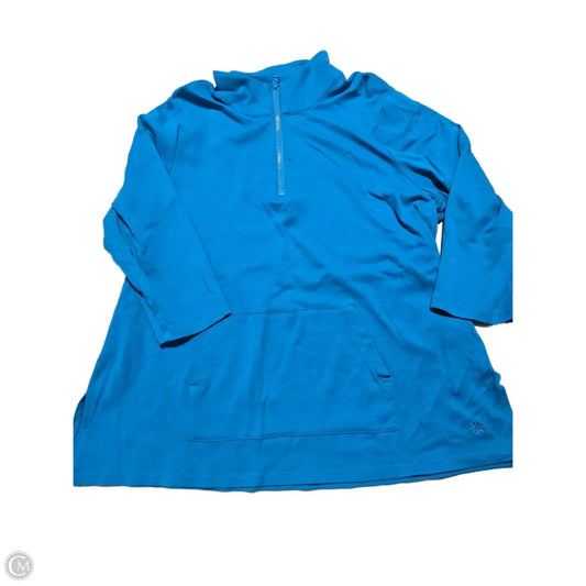 Sweatshirt Collar By Isaac Mizrahi Live Qvc In Blue, Size: Xl