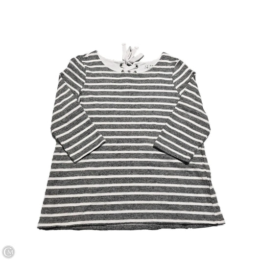 Top Long Sleeve By Tribal In Striped Pattern, Size: M