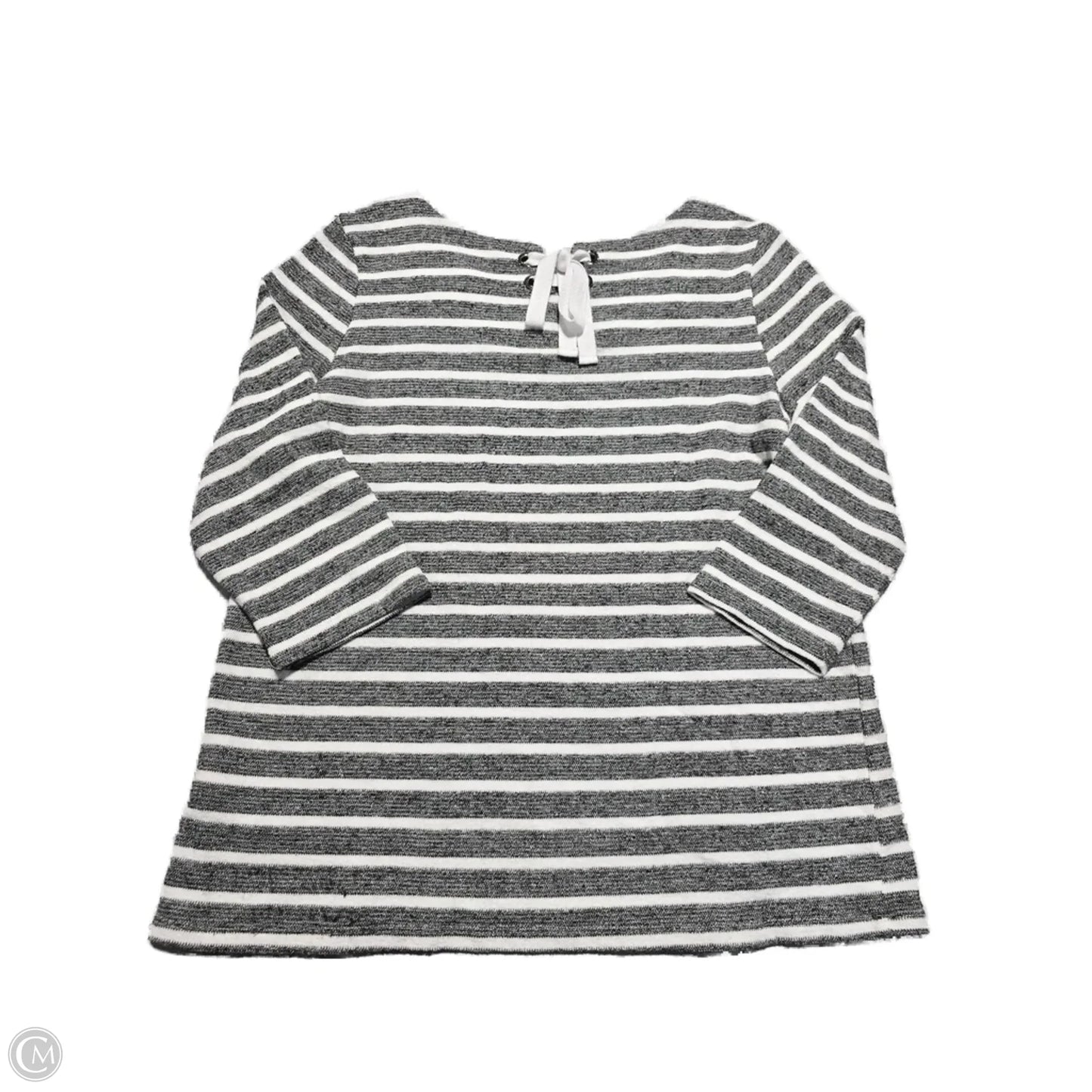 Top Long Sleeve By Tribal In Striped Pattern, Size: M