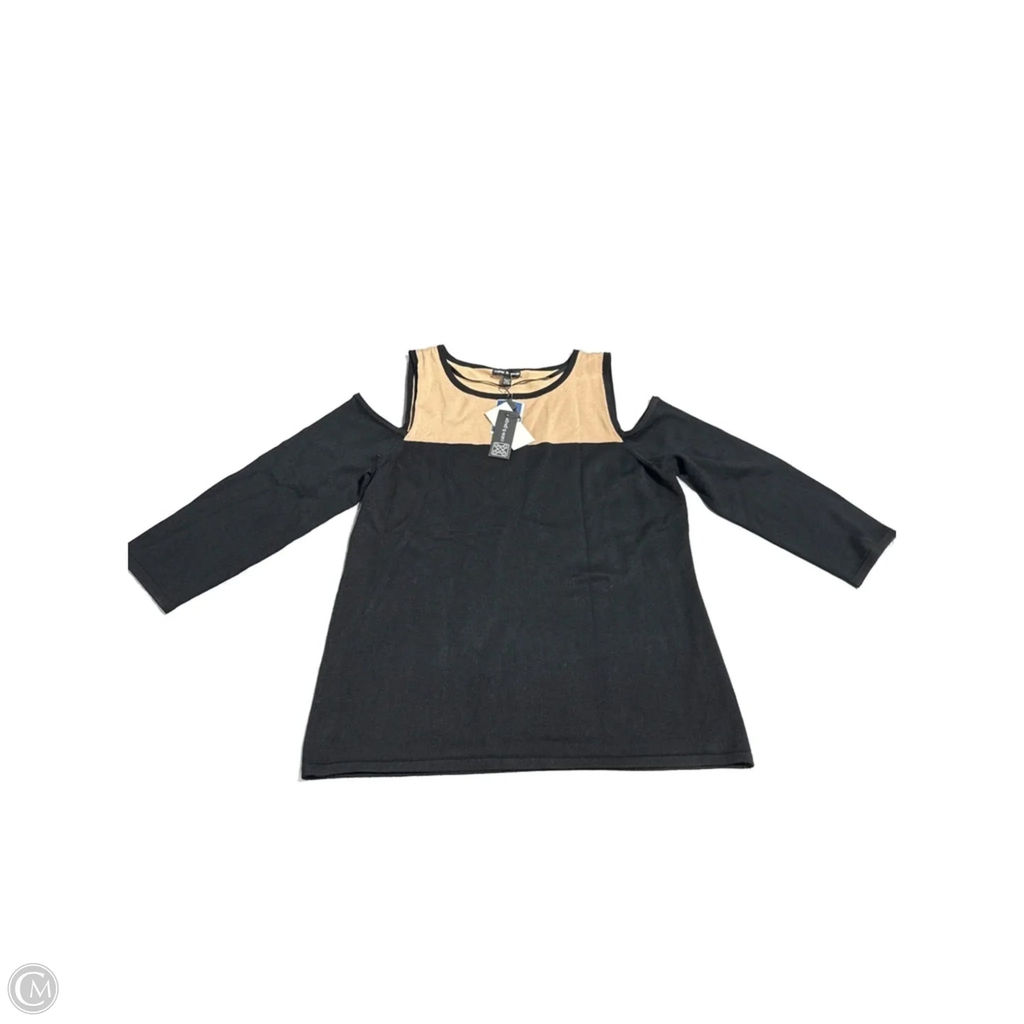 Sweater By Cable And Gauge In Black, Size: Xl