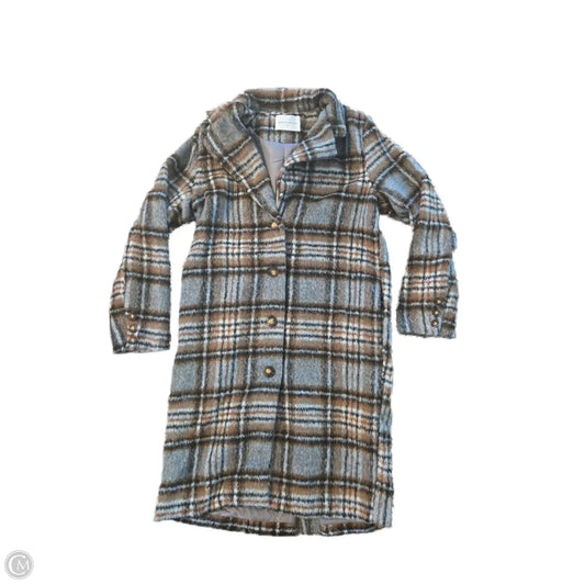 Coat Peacoat By Cme In Plaid Pattern, Size: S