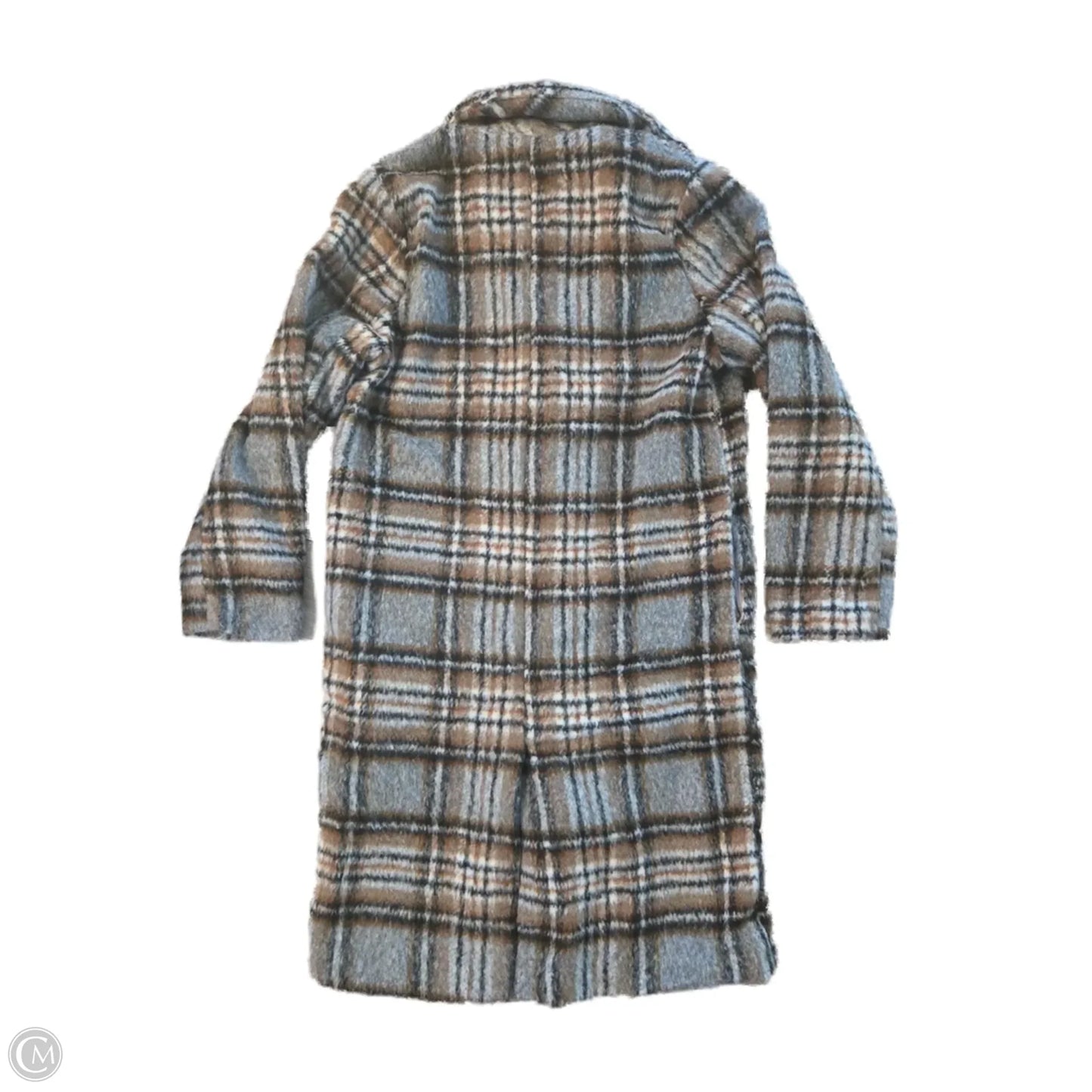 Coat Peacoat By Cme In Plaid Pattern, Size: S