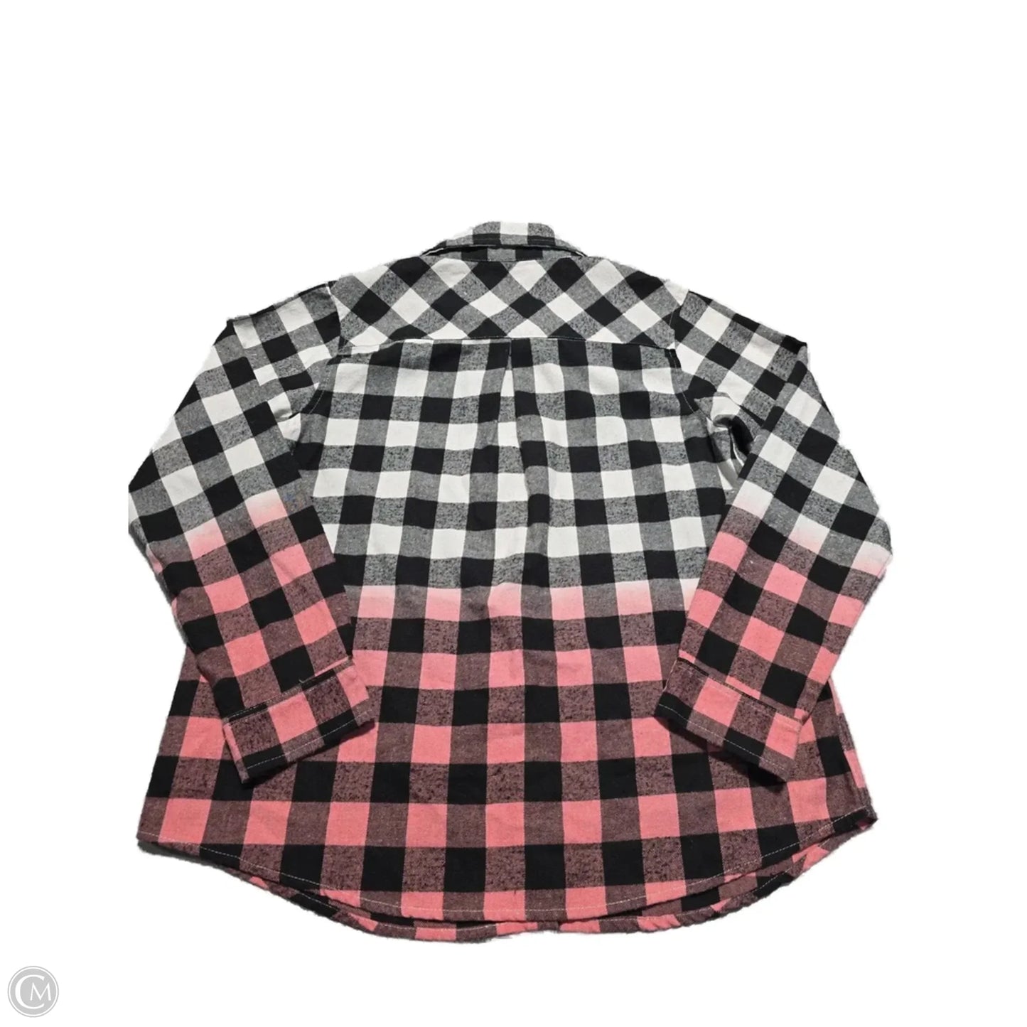 Top Long Sleeve By Cme In Polkadot Pattern, Size: S