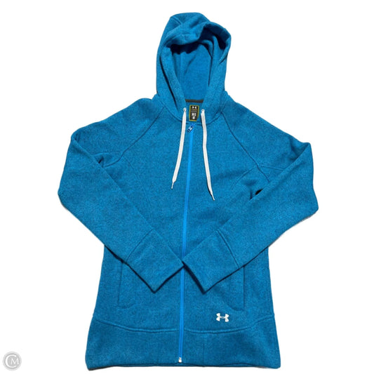 Athletic Jacket By Under Armour In Blue, Size: M