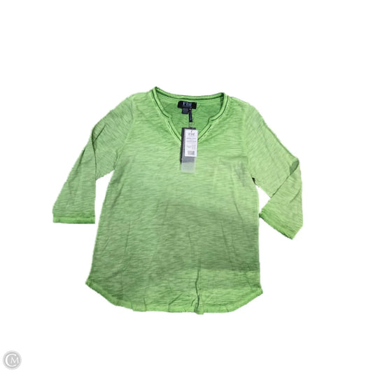 Blouse 3/4 Sleeve By French Dressing In Green, Size: M