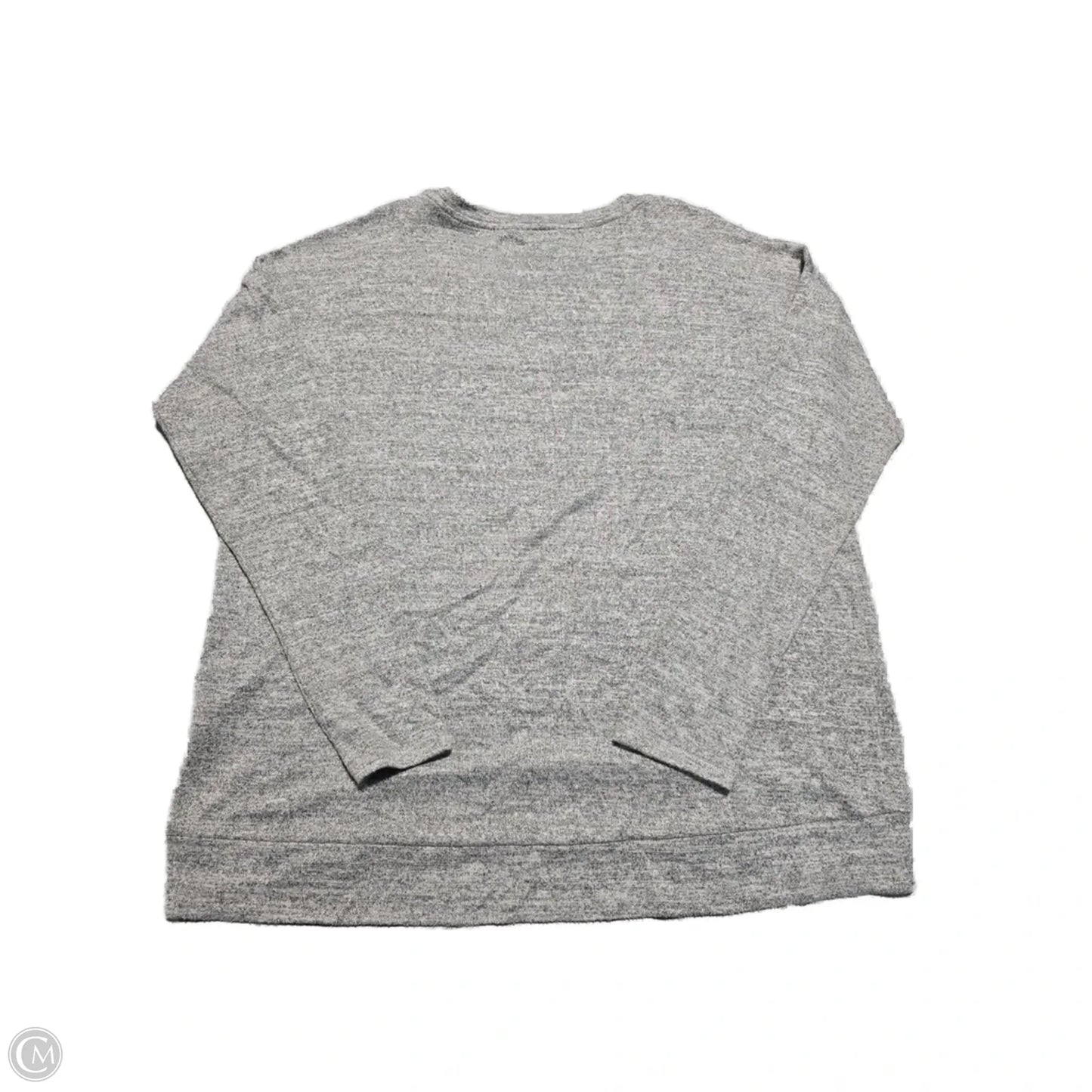 Top Long Sleeve Basic By Gap In Grey, Size: L