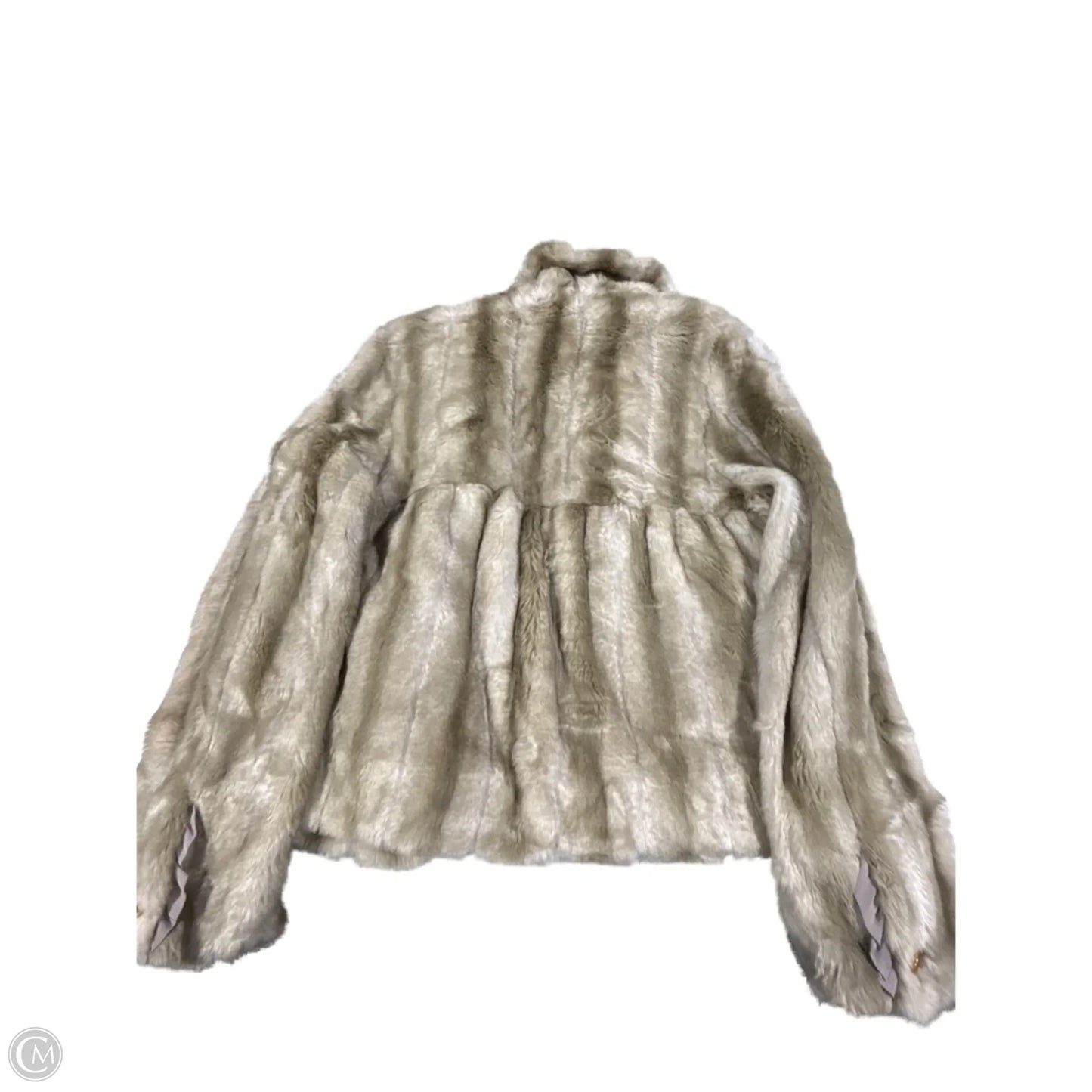 Coat Faux Fur & Sherpa By Juicy Couture In Tan, Size: L