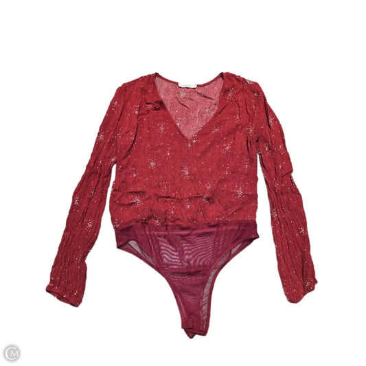 Bodysuit By Lush In Red, Size: S