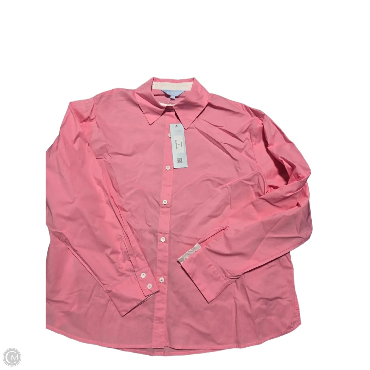 Blouse Long Sleeve By Cmb In Pink, Size: L