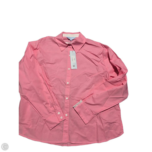 Blouse Long Sleeve By Cmb In Pink, Size: L