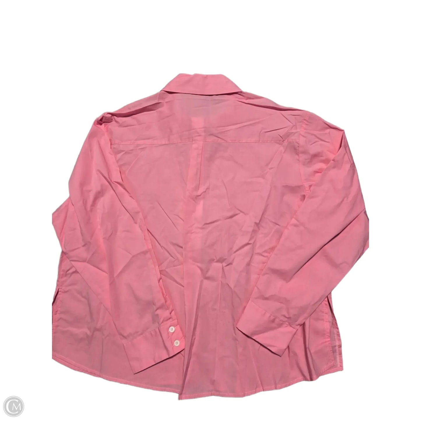 Blouse Long Sleeve By Cmb In Pink, Size: L