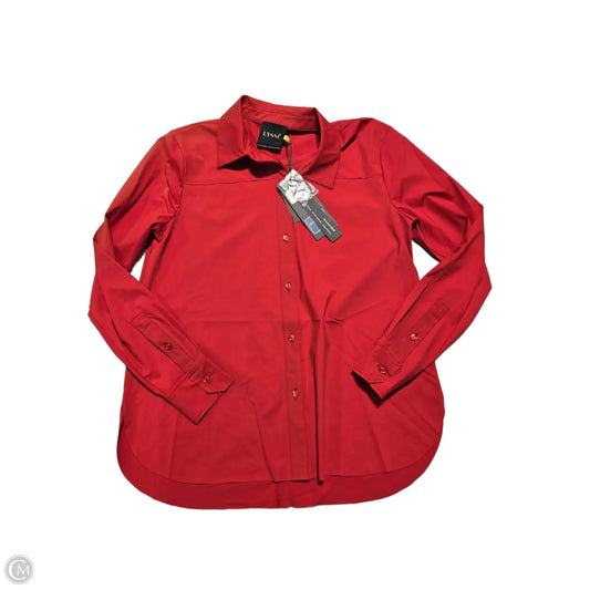 Blouse Long Sleeve By Lysse In Red, Size: Medium