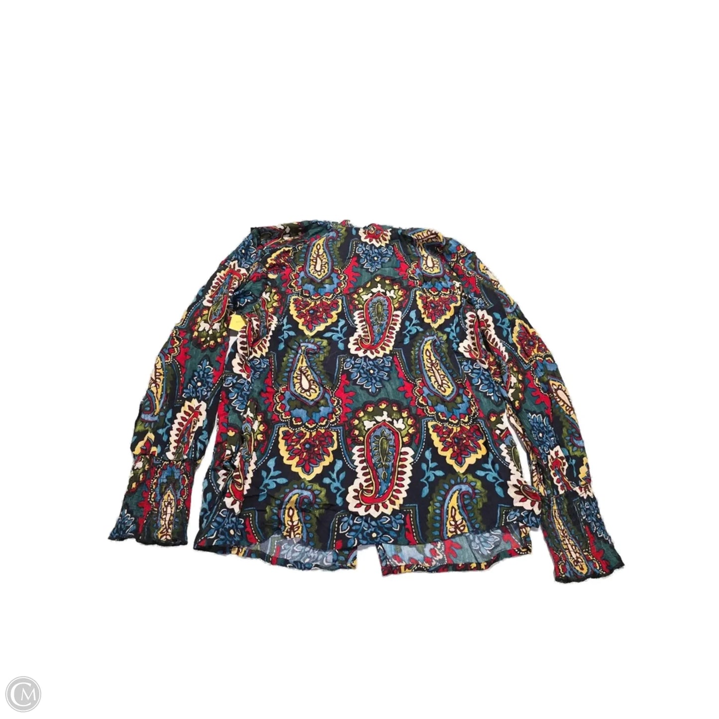 Blouse Long Sleeve By Cmb In Multi-colored, Size: S