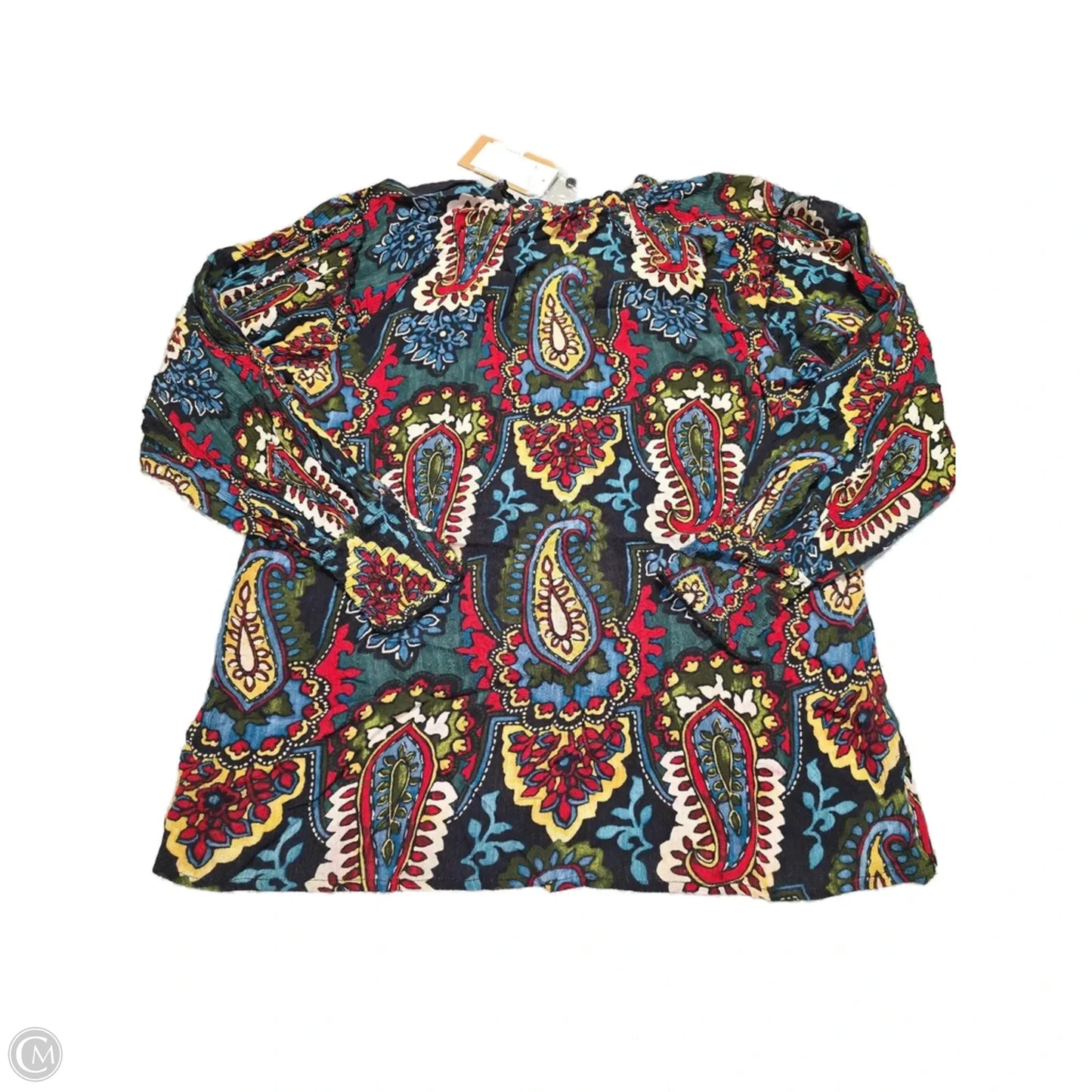 Blouse Long Sleeve By Cmb In Multi-colored, Size: Xs