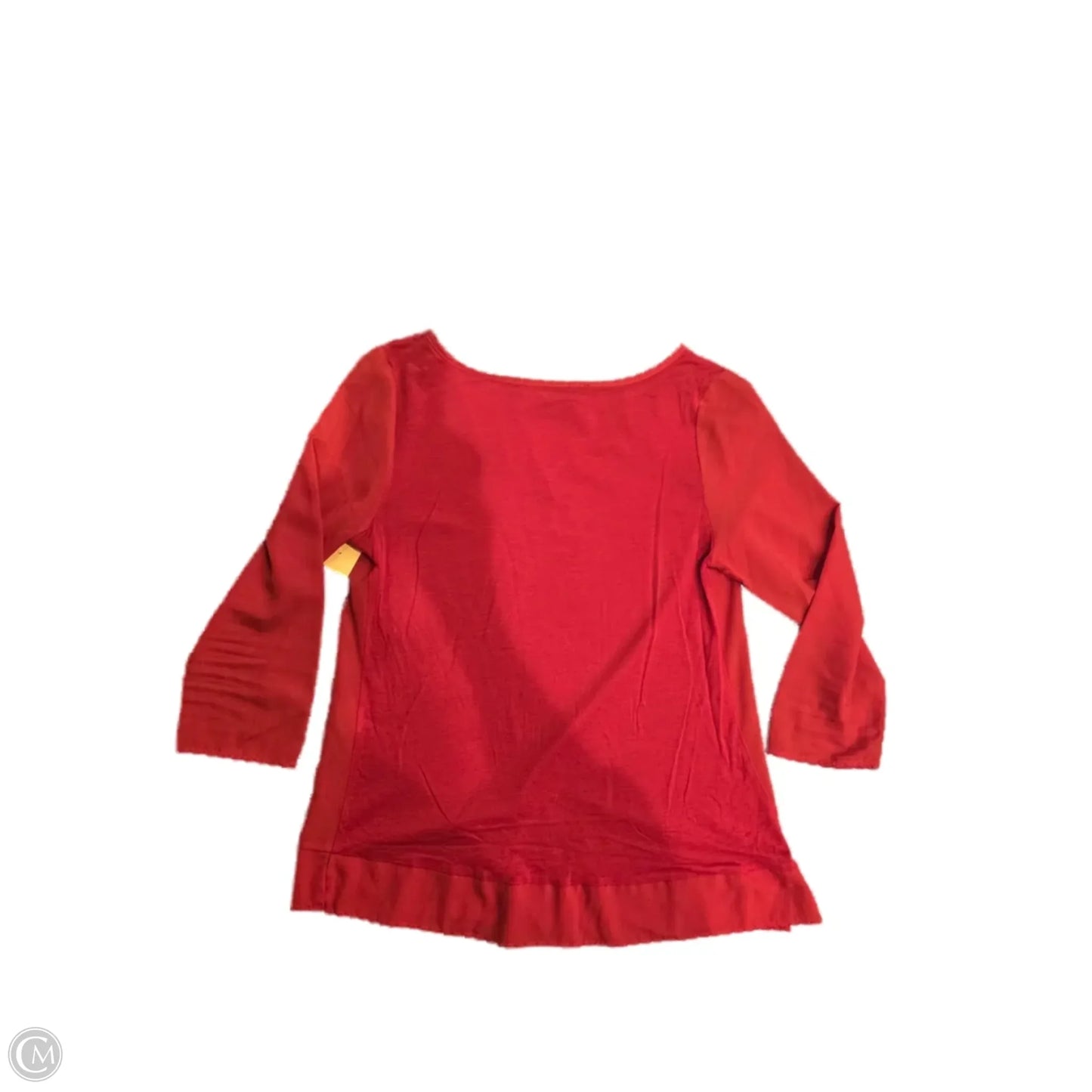 Blouse 3/4 Sleeve By French Connection In Red, Size: Xs