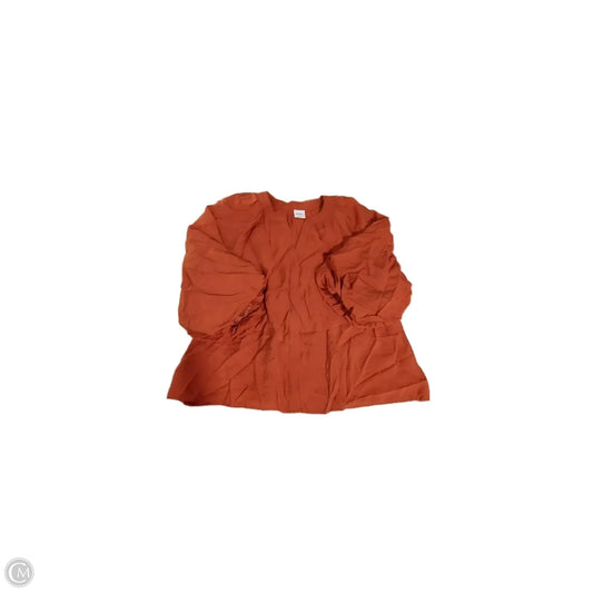 Blouse Long Sleeve By Sonoma In Orange, Size: Xl