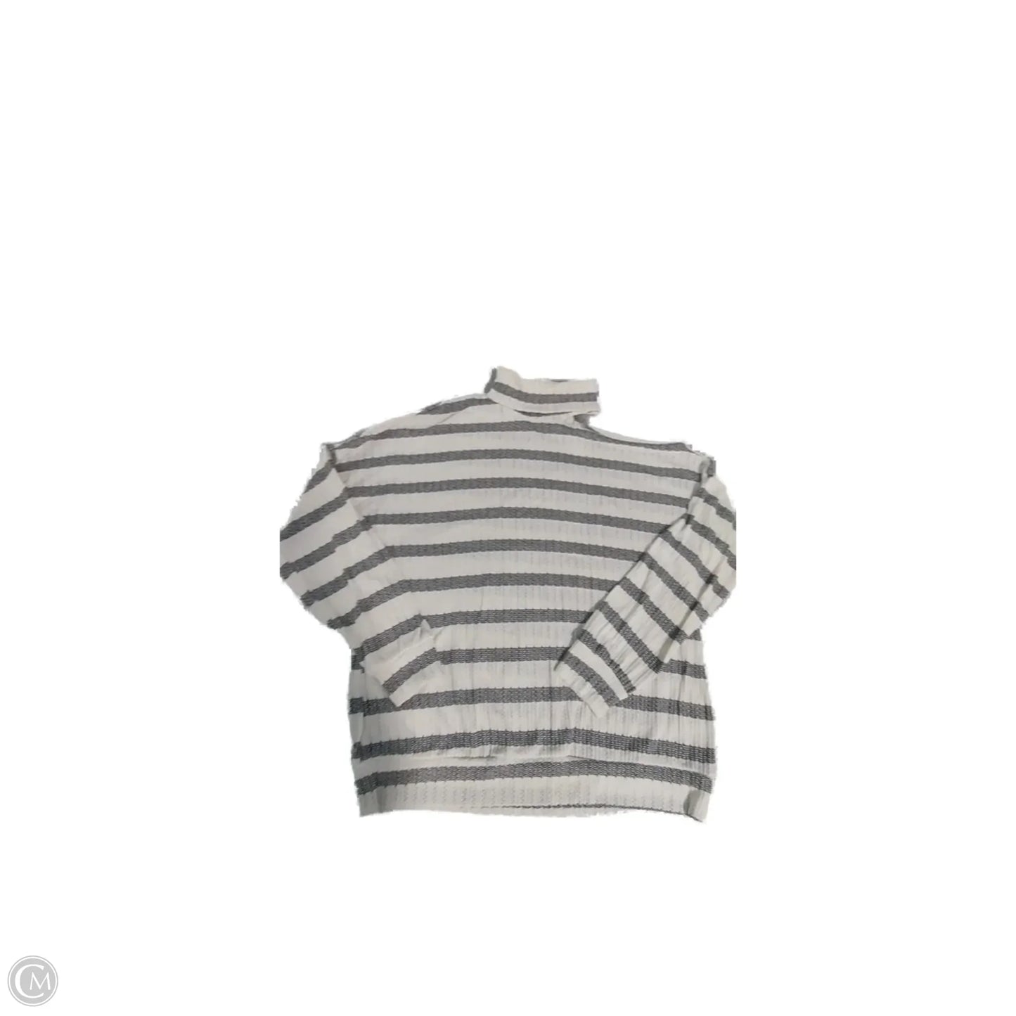 Top Long Sleeve By Andre Barreau In Striped Pattern, Size: S