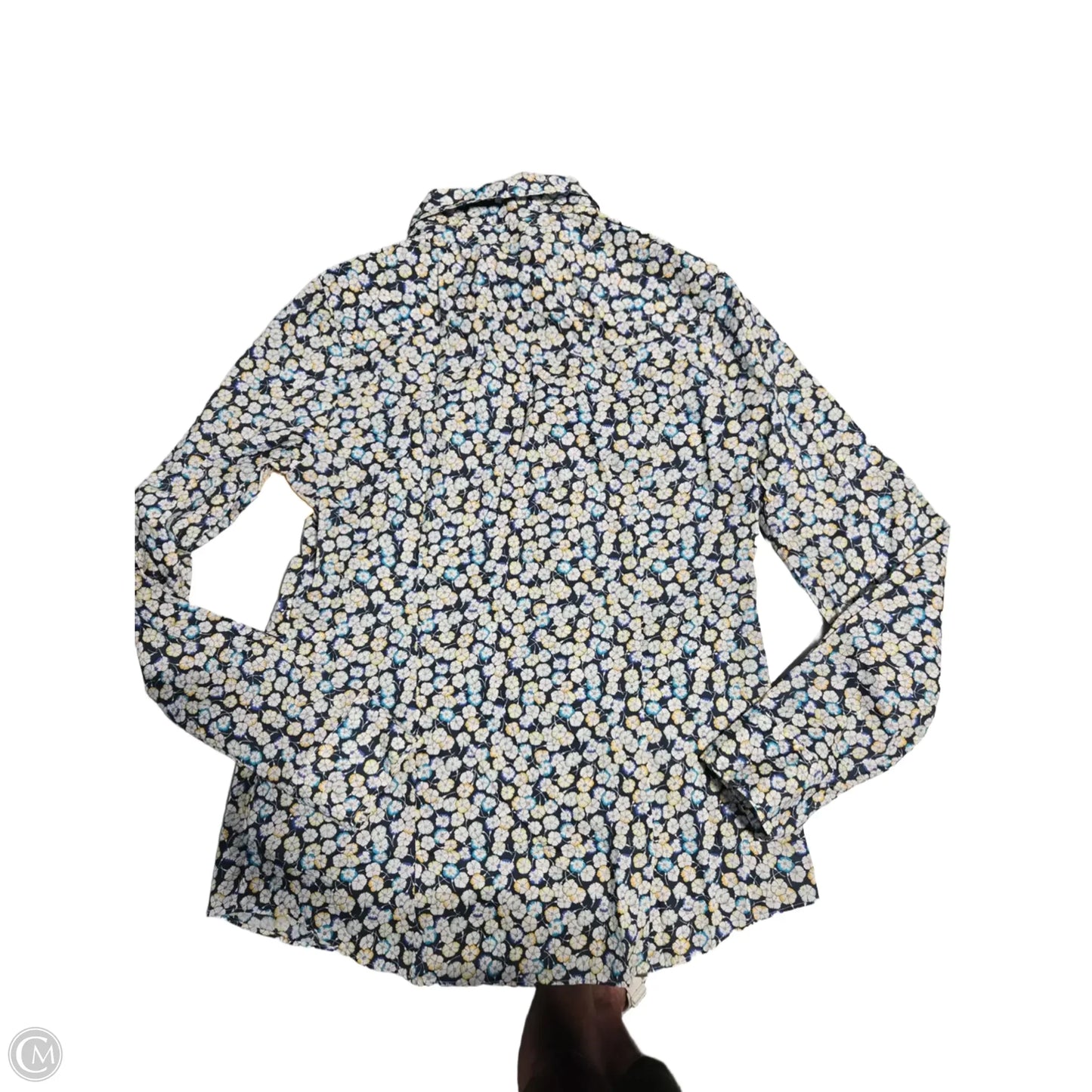 Blouse Long Sleeve By J. Crew In Floral Print, Size: S