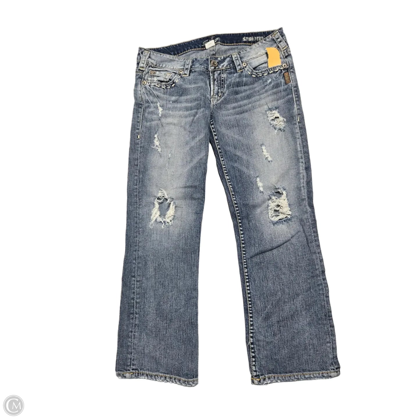 Jeans Straight By Silver In Blue Denim, Size: 8