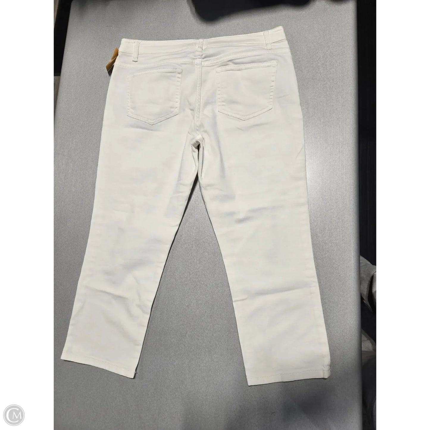 Capris By J. Jill In White Denim, Size: 10p