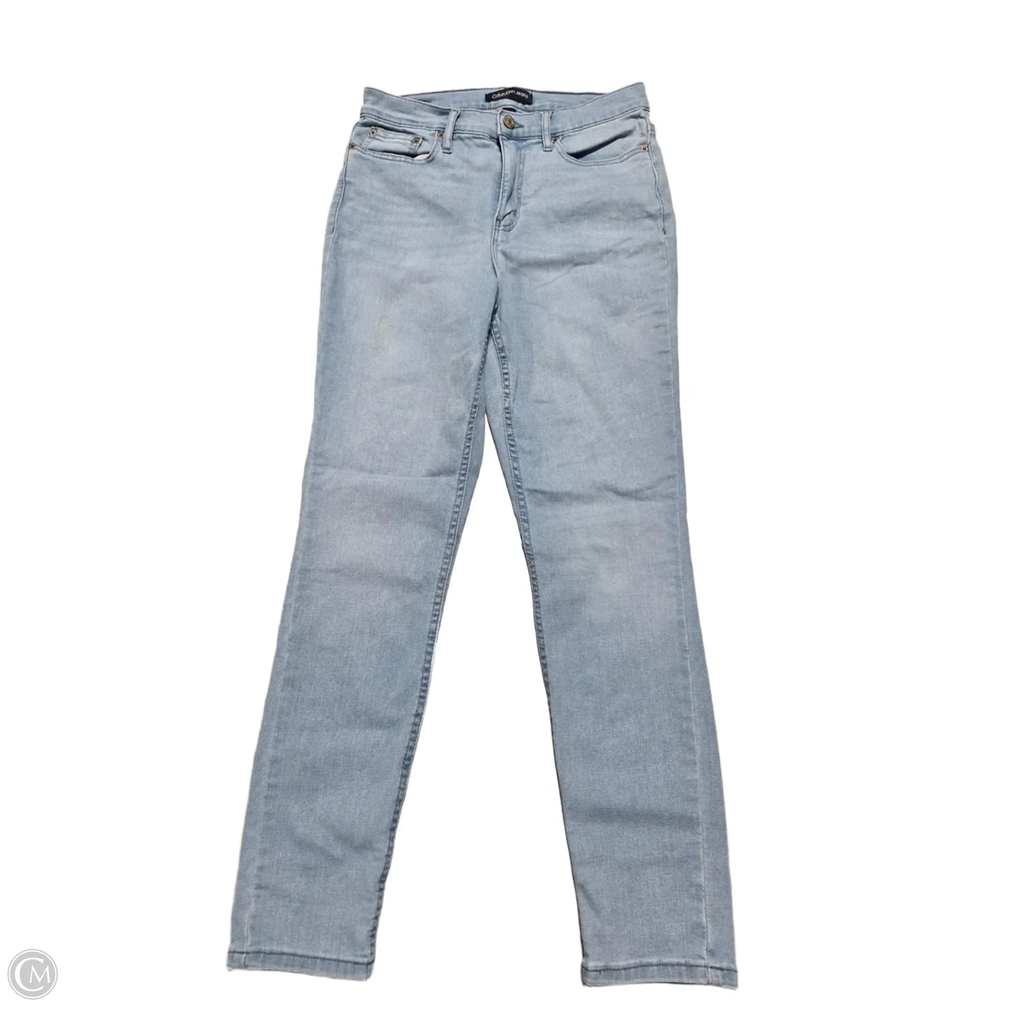 Jeans Skinny By Calvin Klein In Blue Denim, Size: 8