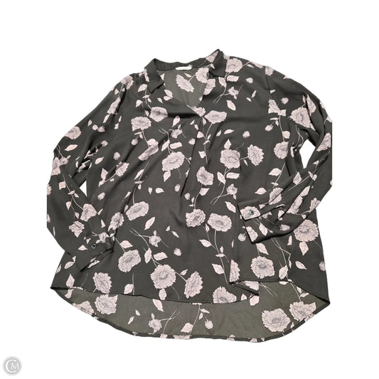 Blouse Short Sleeve By Maurices In Grey, Size: 2x